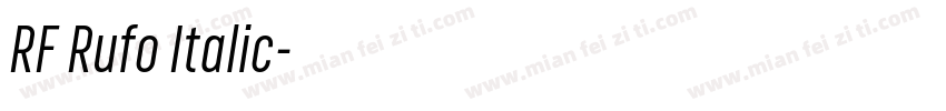 RF Rufo Italic字体转换